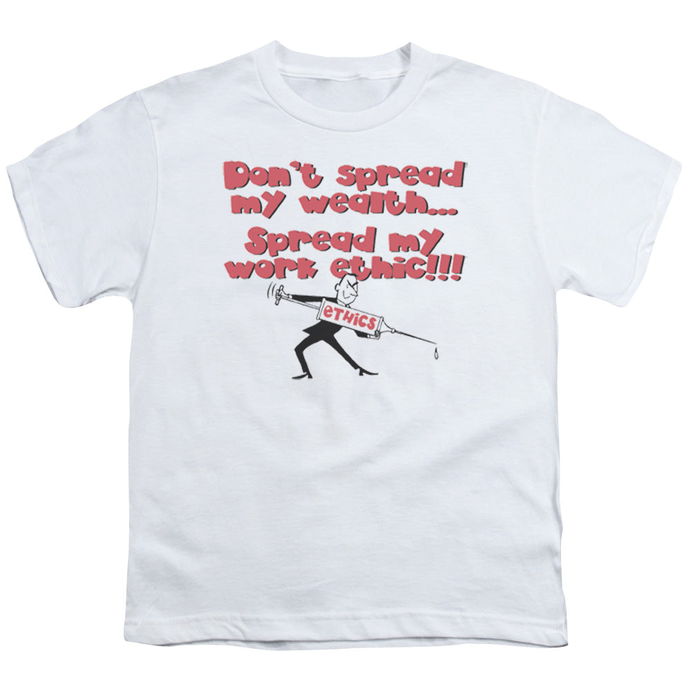 Work Ethic - Short Sleeve Youth 18 - 1 - White T-shirt