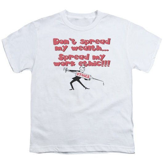 Work Ethic - Short Sleeve Youth 18 - 1 - White T-shirt