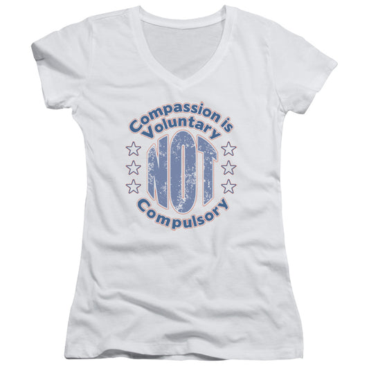 Compassion - Junior V-neck - White