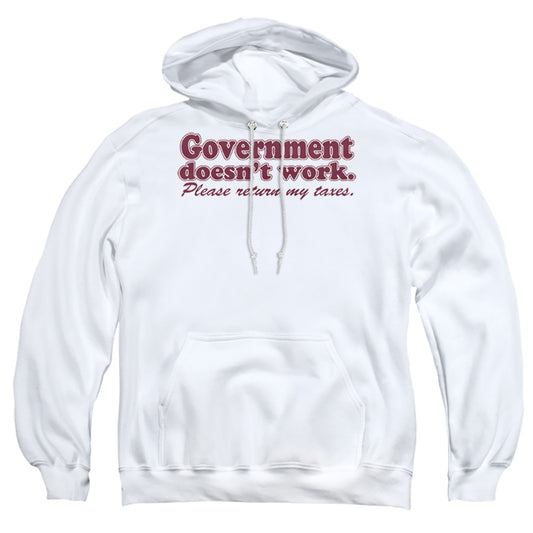 Doesnt Work - Adult Pull-over Hoodie - White