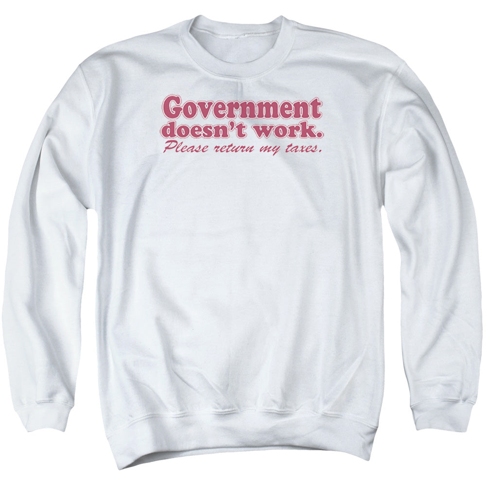 Doesnt Work - Adult Crewneck Sweatshirt - White