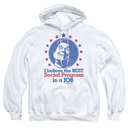 Job - Adult Pull-over Hoodie - White