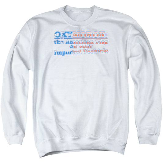 Oxymoron - Adult Crewneck Sweatshirt - White