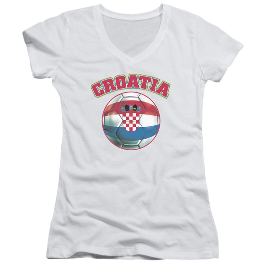 Croatia - Junior V-neck - White