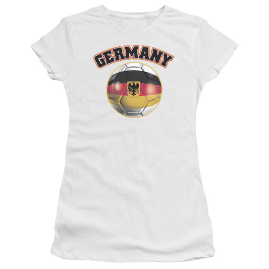 Germany - Short Sleeve Junior Sheer - White T-shirt