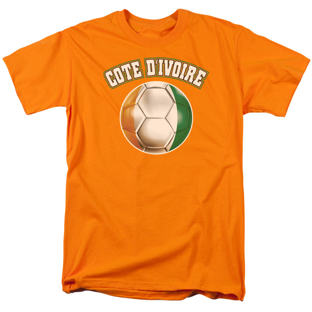 Cote Divoire - Short Sleeve Adult 18 - 1 - Orange T-shirt