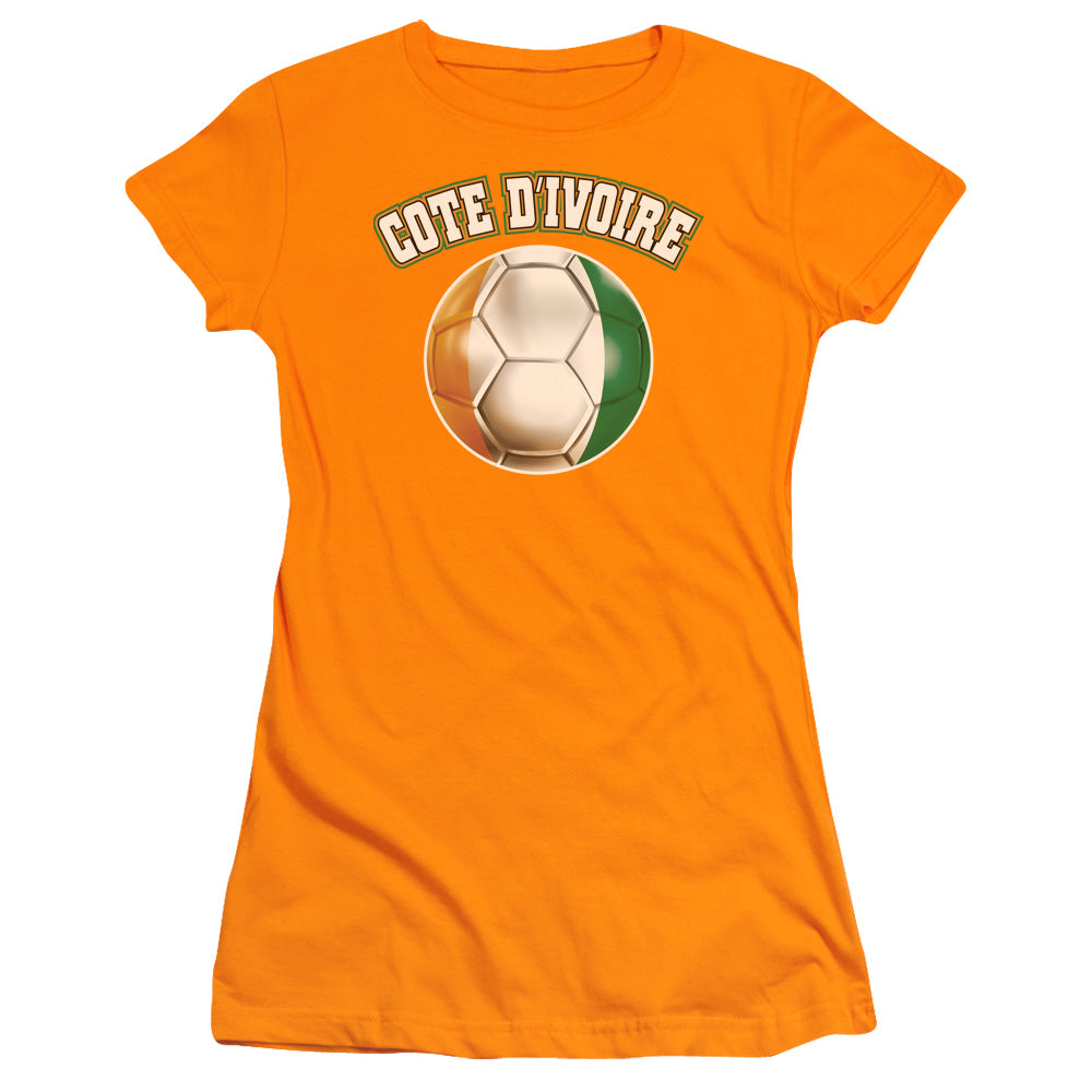 Cote Divoire - Short Sleeve Junior Sheer - Orange T-shirt