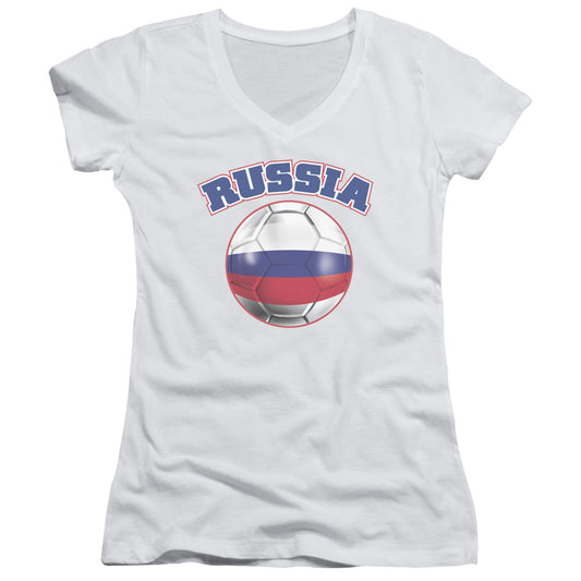 Russia - Junior V-neck - White