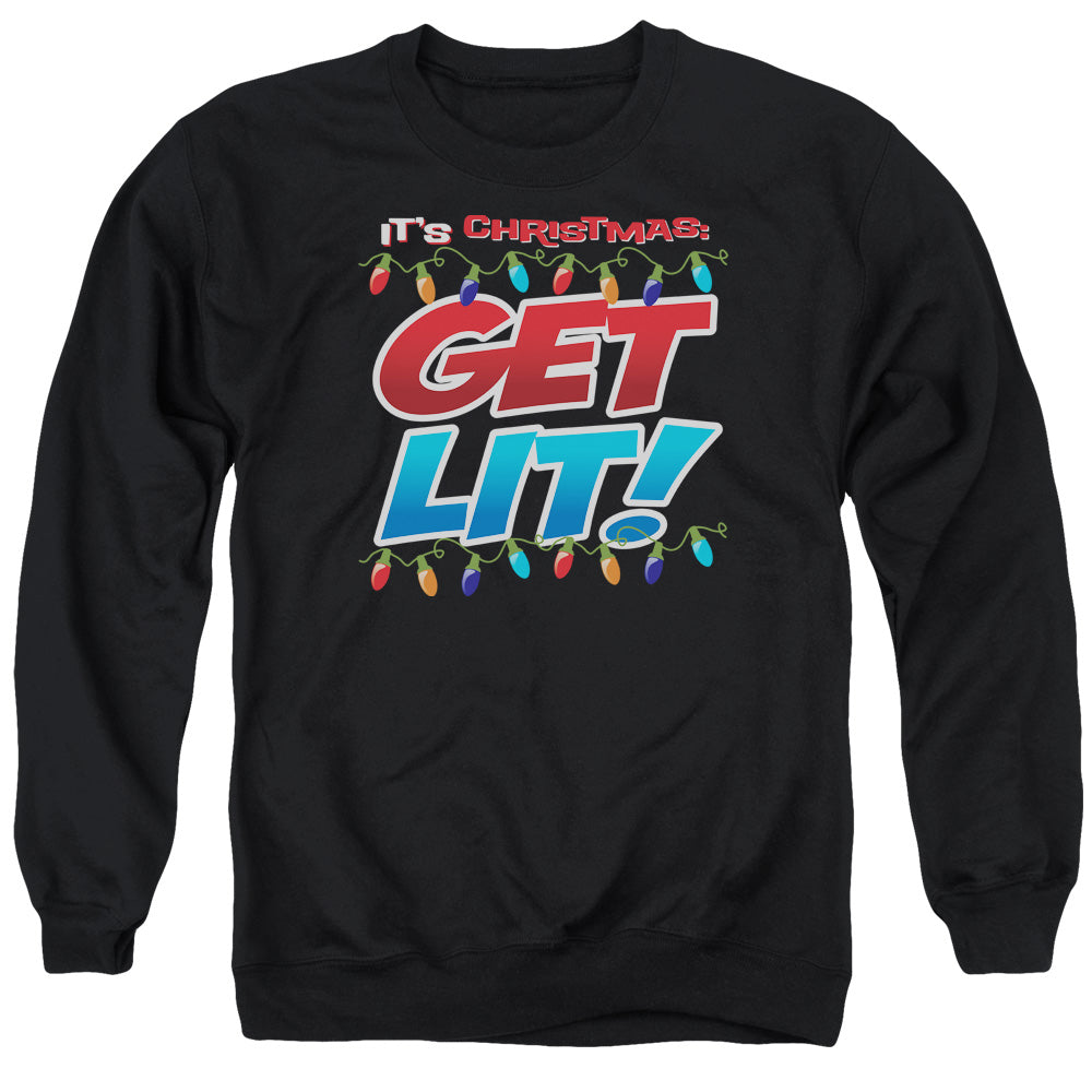 Get Lit - Adult Crewneck Sweatshirt - Black