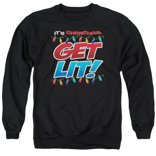 Get Lit - Adult Crewneck Sweatshirt - Black