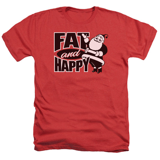 Fat And Happy - Adult Heather - Red