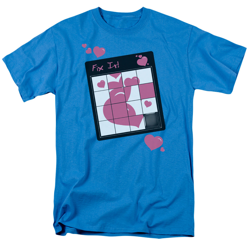 Fix It Puzzle - Short Sleeve Adult 18 - 1 - Turquoise T-shirt