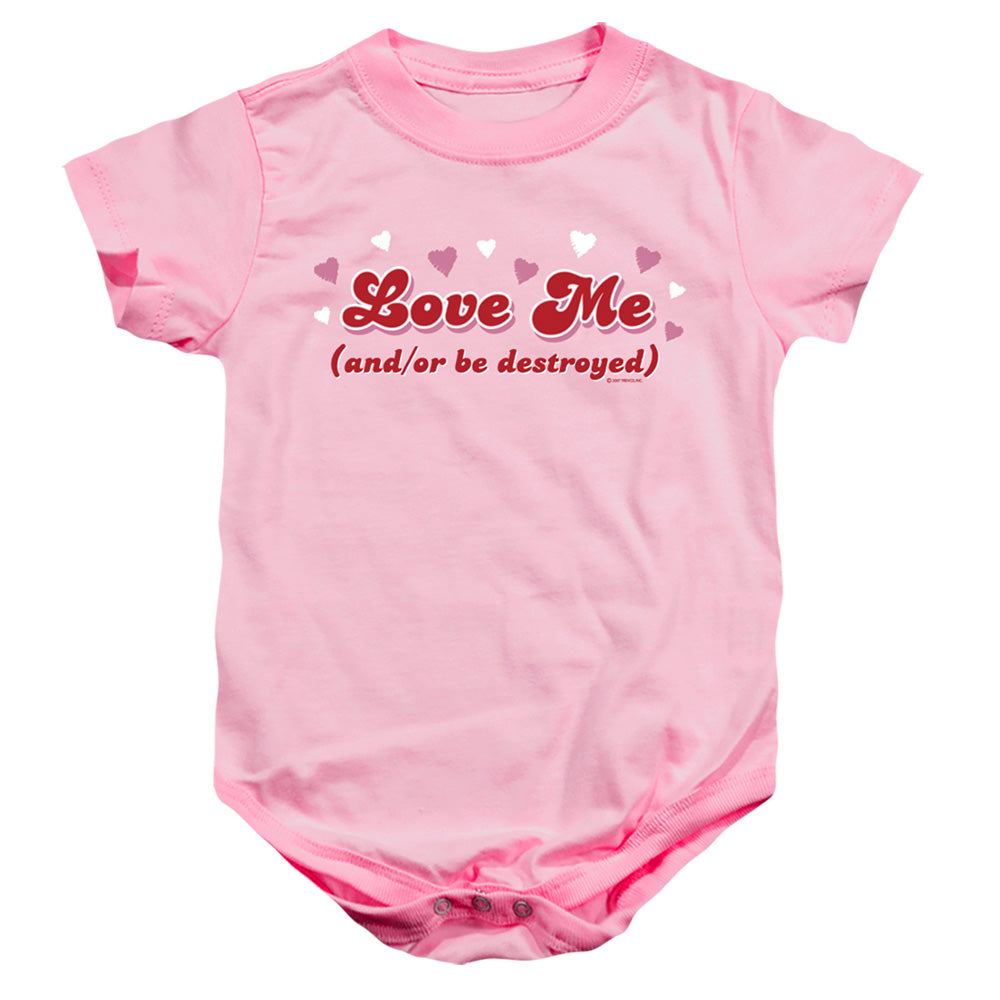 Love Me - Infant Snapsuit - Pink - Sm