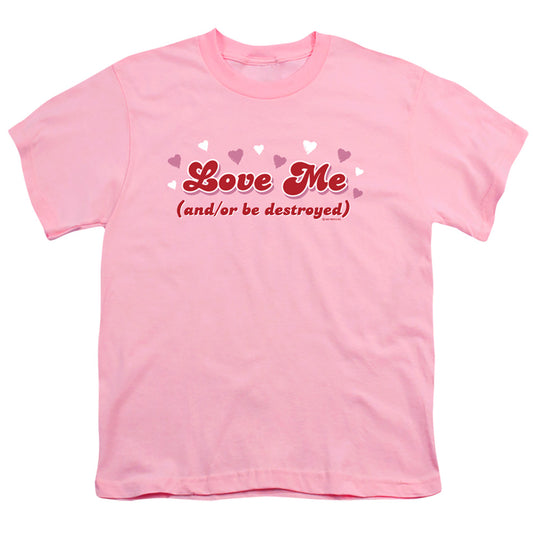 Love Me - Short Sleeve Youth 18 - 1 - Pink T-shirt