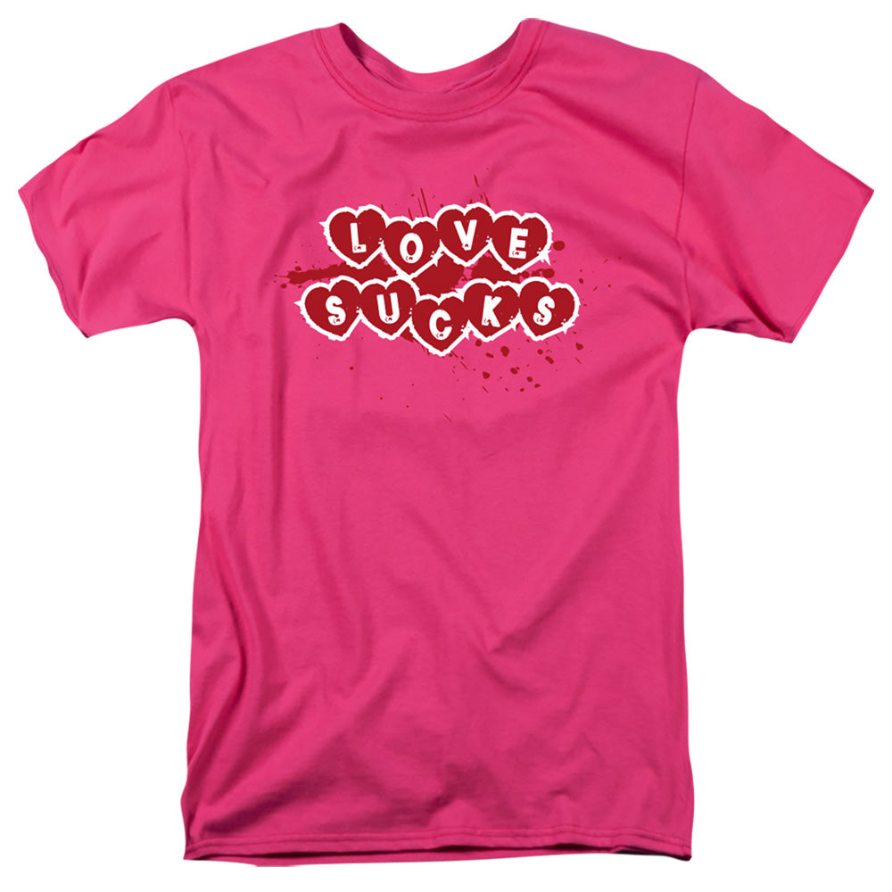 Love Sucks - Short Sleeve Adult 18 - 1 - Hot Pink T-shirt
