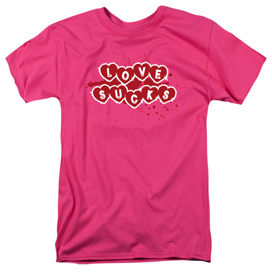 Love Sucks - Short Sleeve Adult 18 - 1 - Hot Pink T-shirt