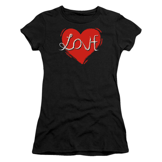 Love - Hate - Short Sleeve Junior Sheer - Black T-shirt