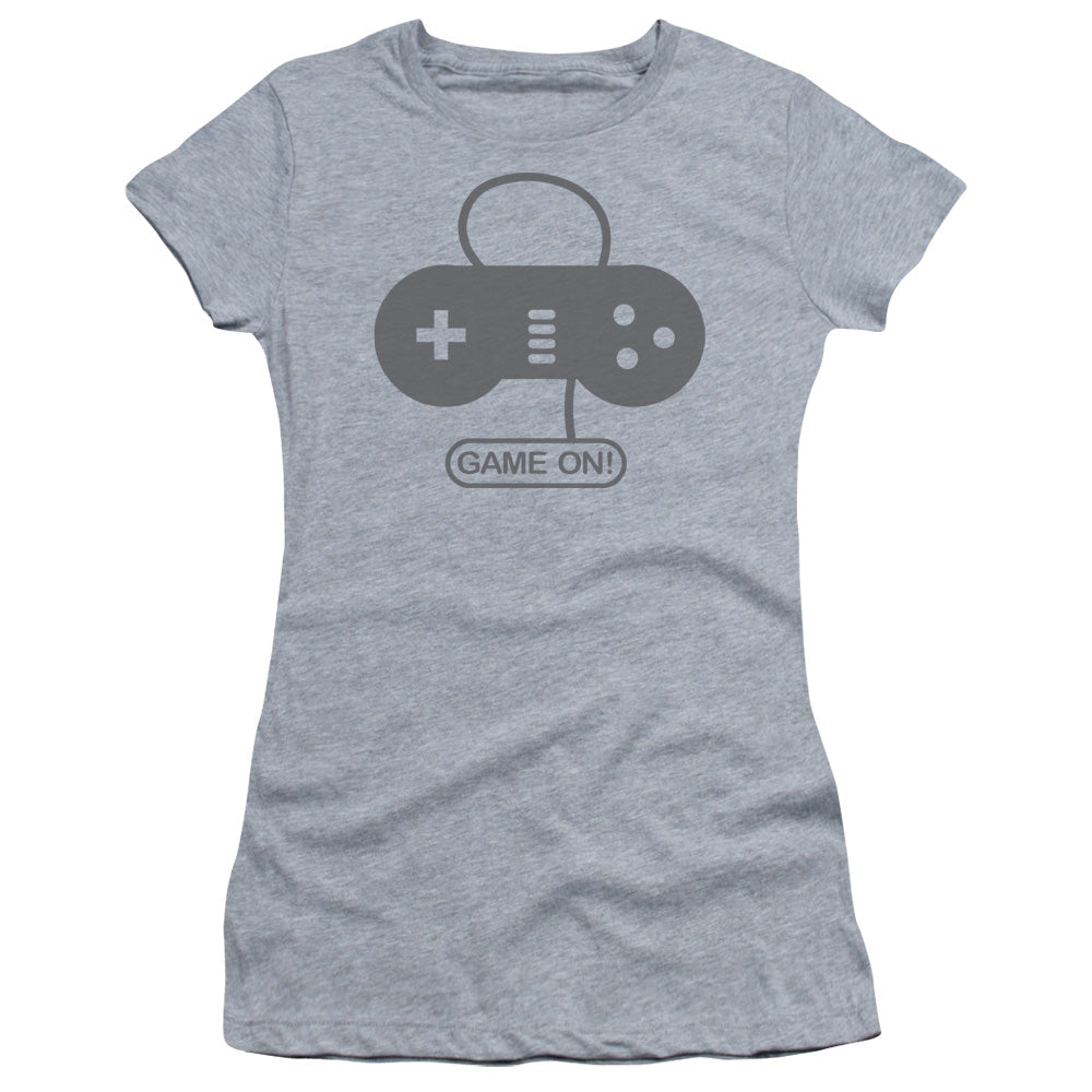 Game On - Short Sleeve Junior Sheer - Athletic Heather T-shirt