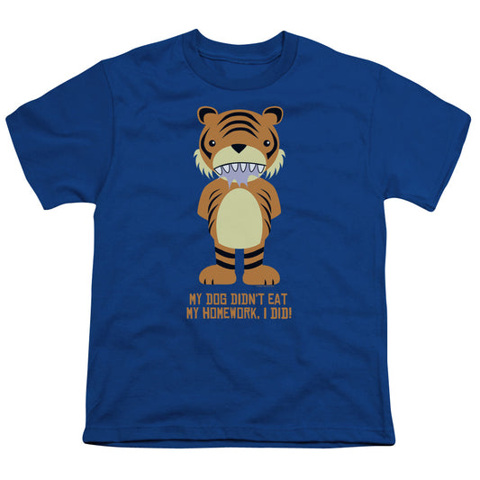 My Homework - Short Sleeve Youth 18 - 1 - Royal Blue T-shirt