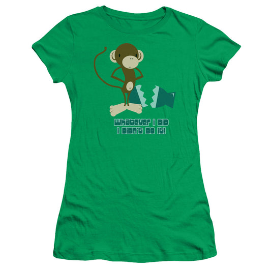 I Didnt Do It! - Short Sleeve Junior Sheer - Kelly Green T-shirt