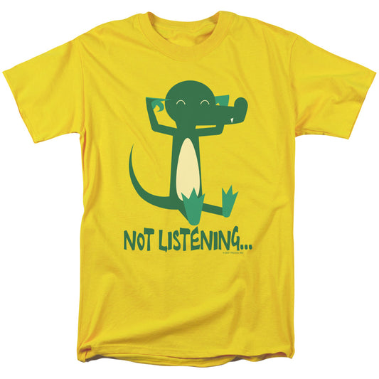 Not Listening - Short Sleeve Adult 18 - 1 - Yellow T-shirt