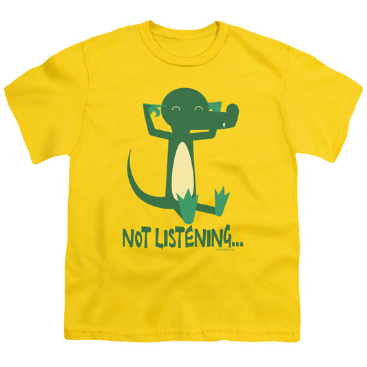 NOT LISTENING -   YOUTH 18/1 - YELLOW T-Shirt