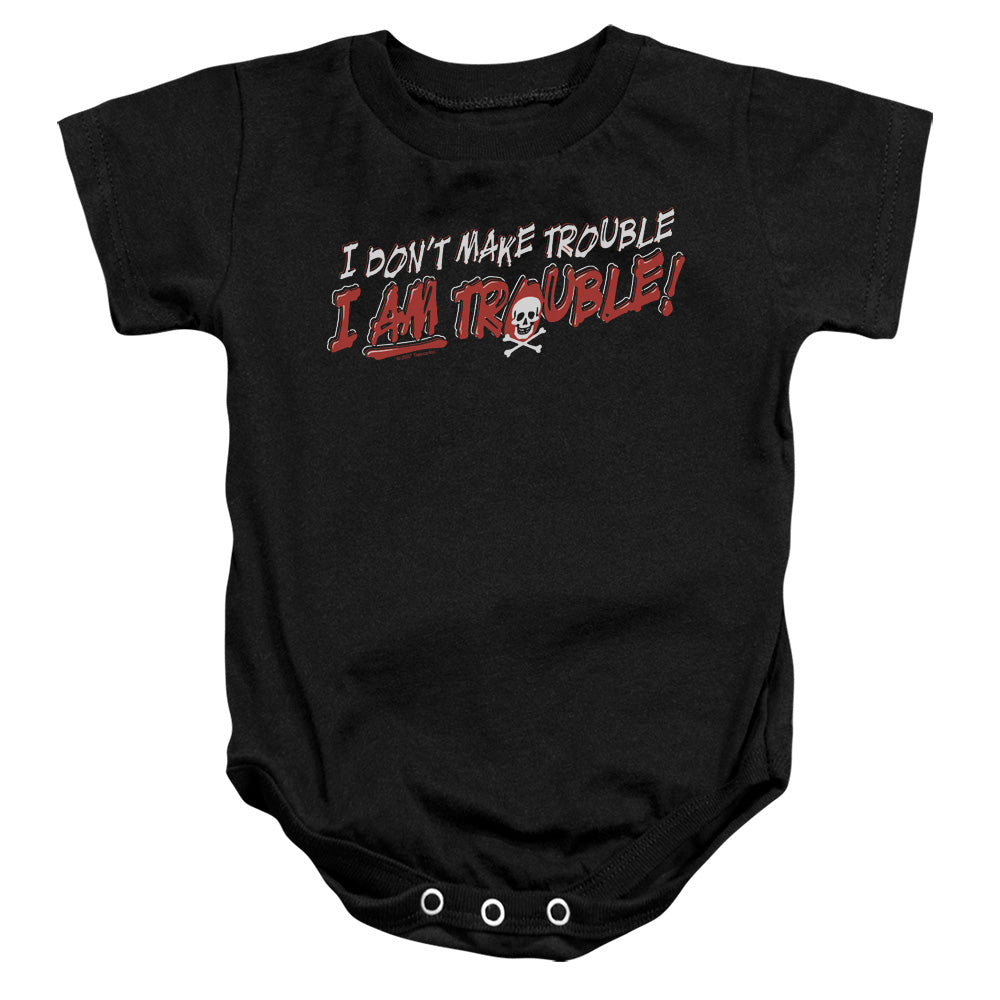 I Am Trouble - Infant Snapsuit - Black