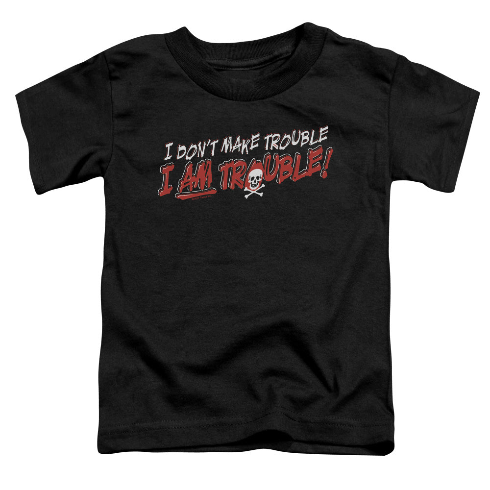 I Am Trouble - Short Sleeve Toddler Tee - Black T-shirt