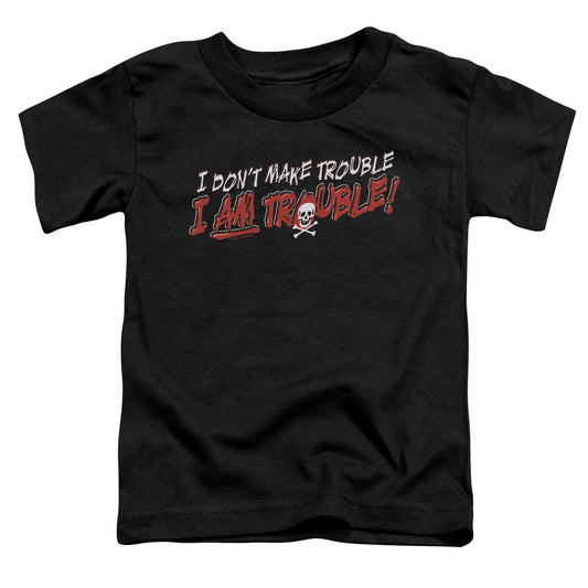 I Am Trouble - Short Sleeve Toddler Tee - Black T-shirt