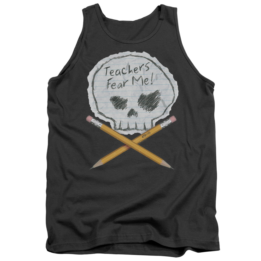 Teachers Fear Me - Adult Tank - Charcoal