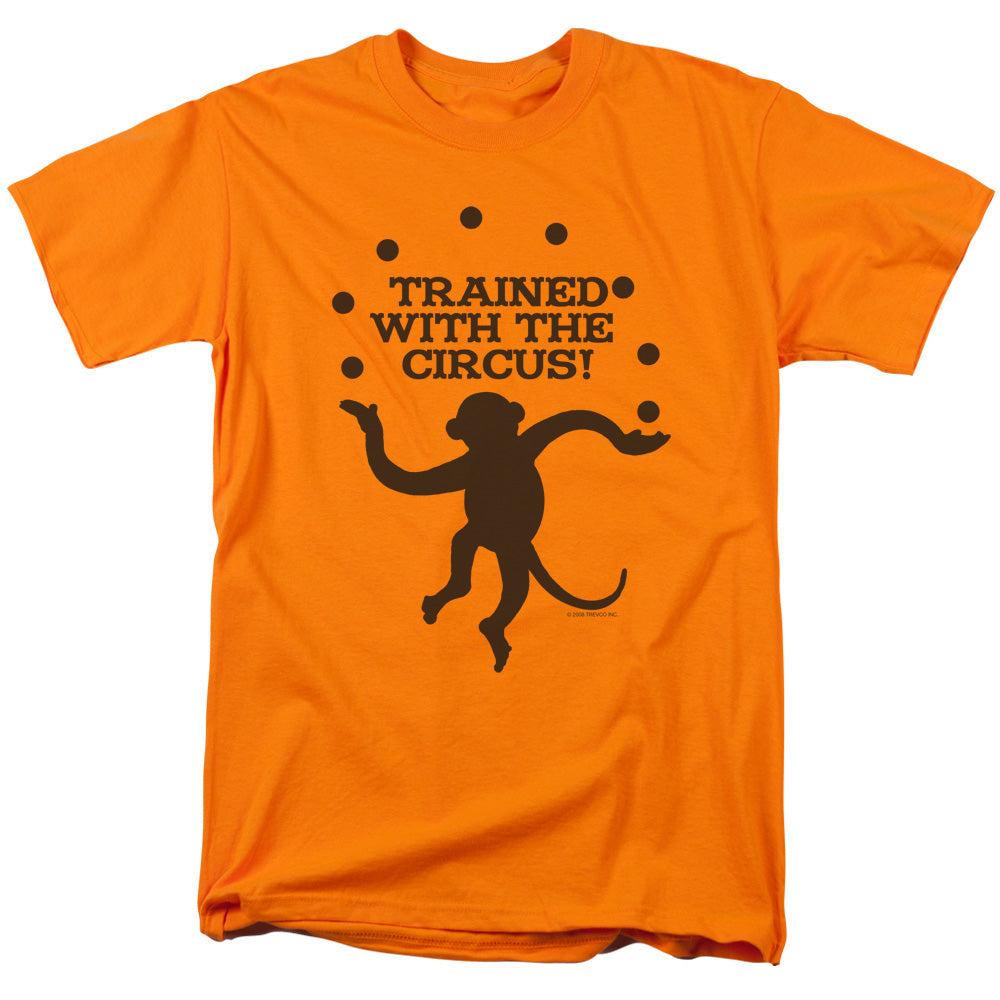 Trained With The Circus - Short Sleeve Adult 18 - 1 - Orange T-shirt