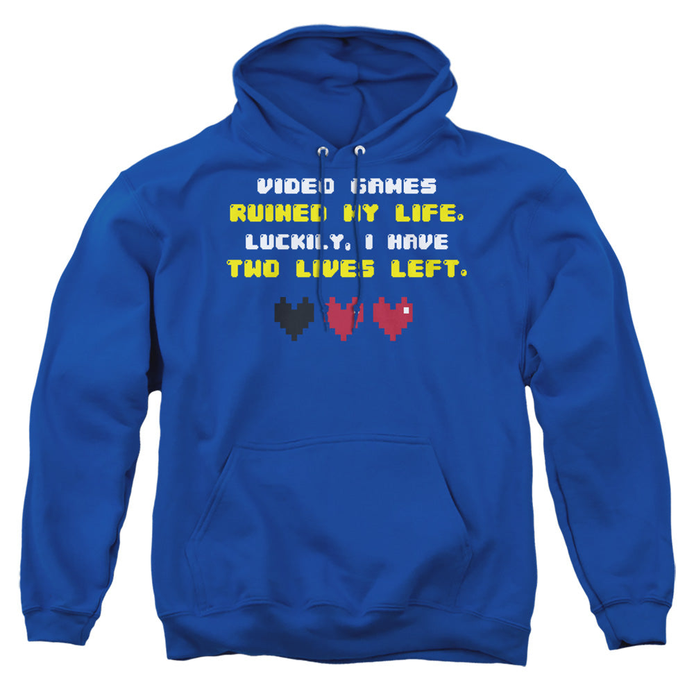 Two Lives Left - Adult Pull-over Hoodie - Royal Blue