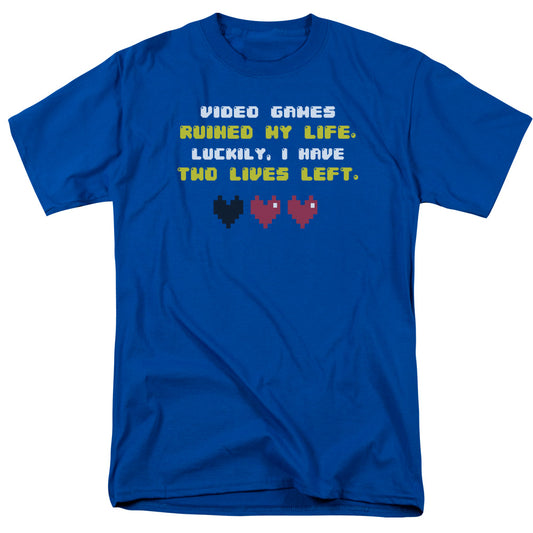 Two Lives Left - Short Sleeve Adult 18 - 1 - Royal Blue T-shirt