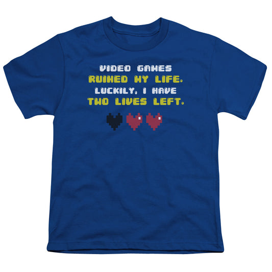 Two Lives Left - Short Sleeve Youth 18 - 1 - Royal Blue T-shirt