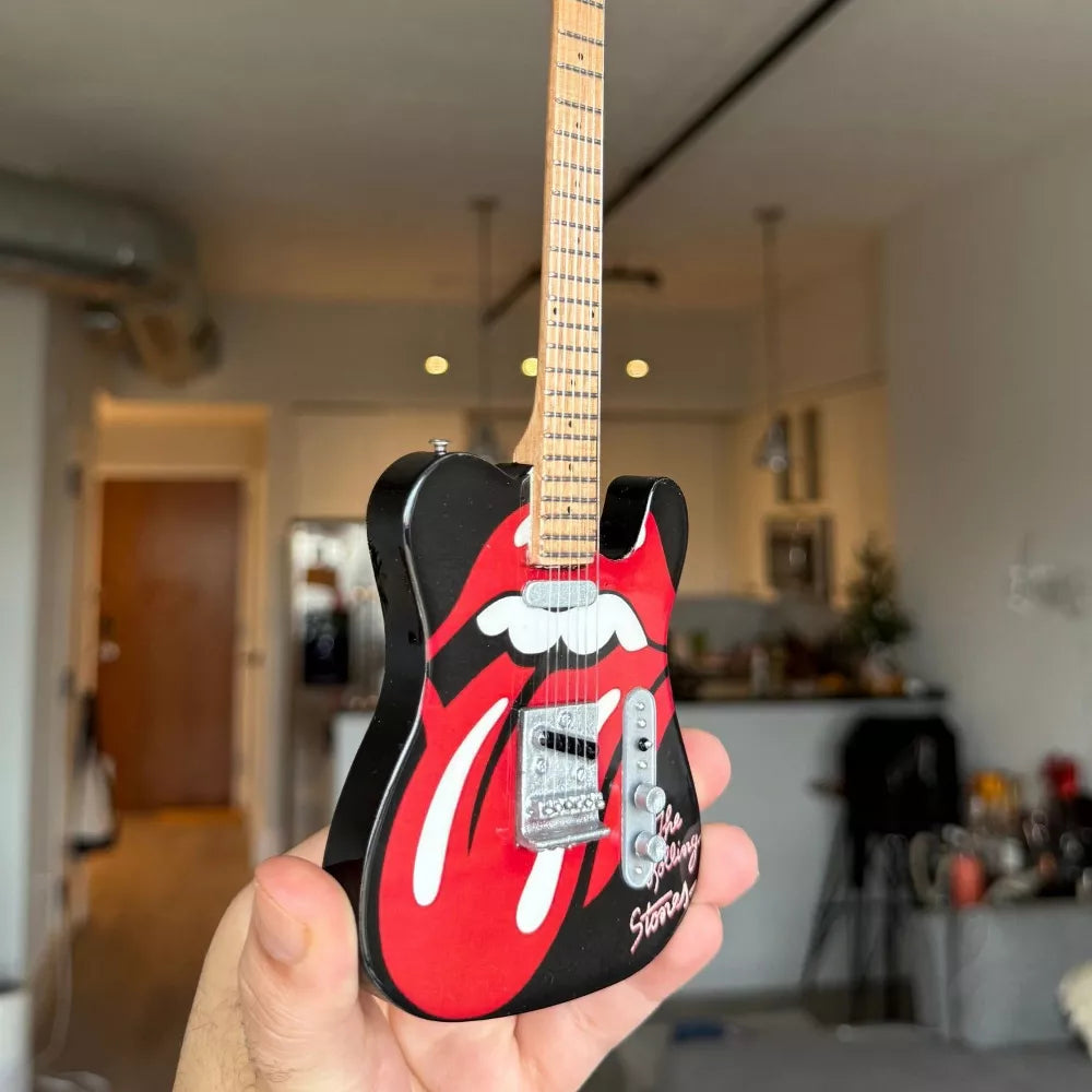 The Mini Axe - Rolling Stones - Tongue and Lips - Mini Guitar Replica Collectible
