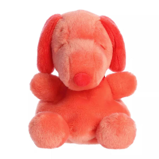 Aurora Mini Snoopy Color Collection Palm Pals Peanuts Adorable Stuffed Animal Red 5"
