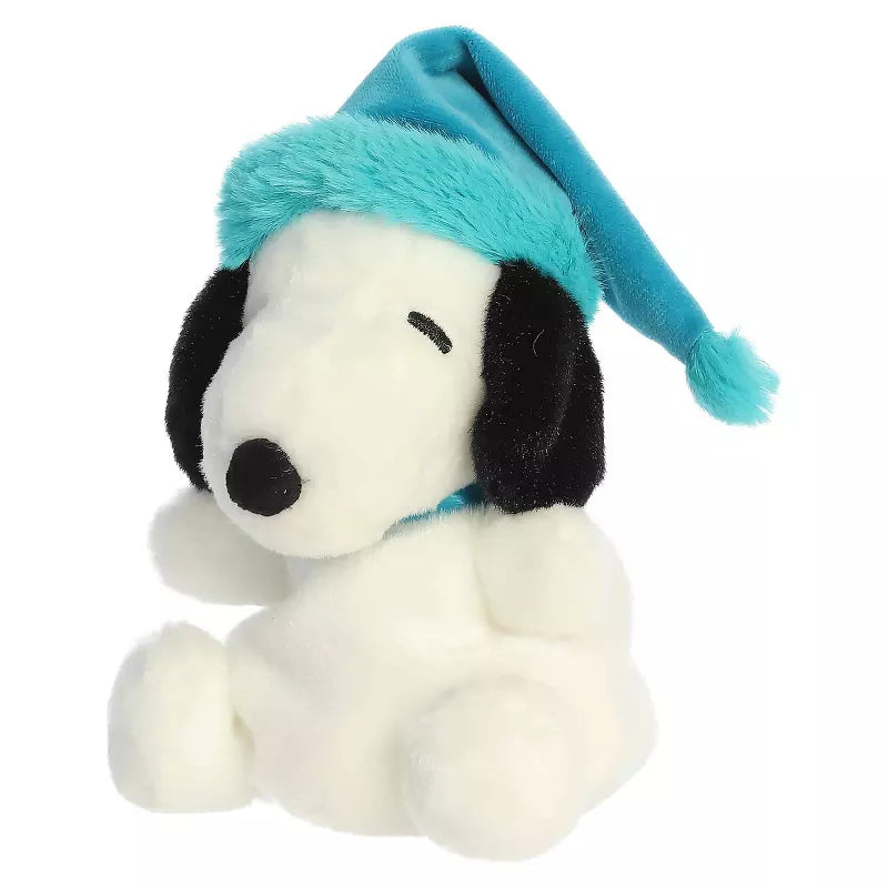 Aurora Mini Bundled Up Snoopy Palm Pals Peanuts Festive Stuffed Animal White 5"