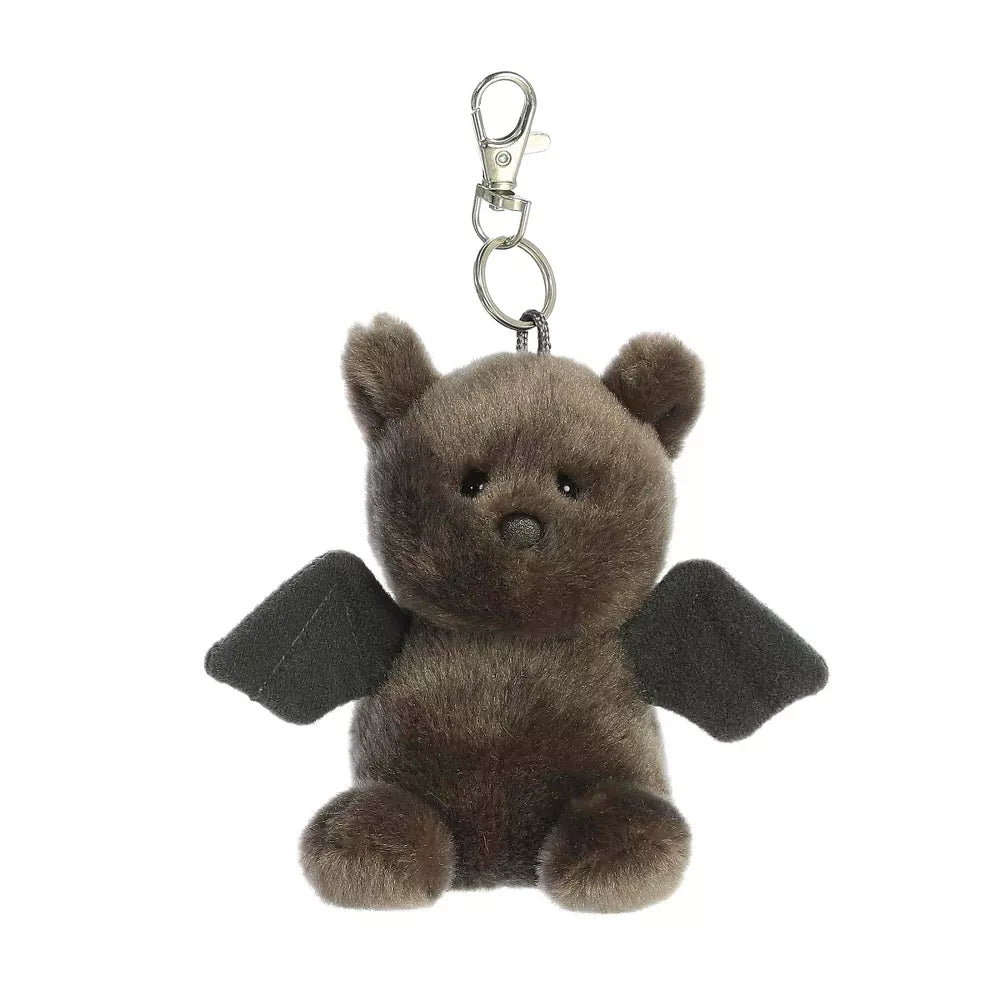 Mini Luna Bat Palm Pals Adorable Clip-On Black 4" Plush