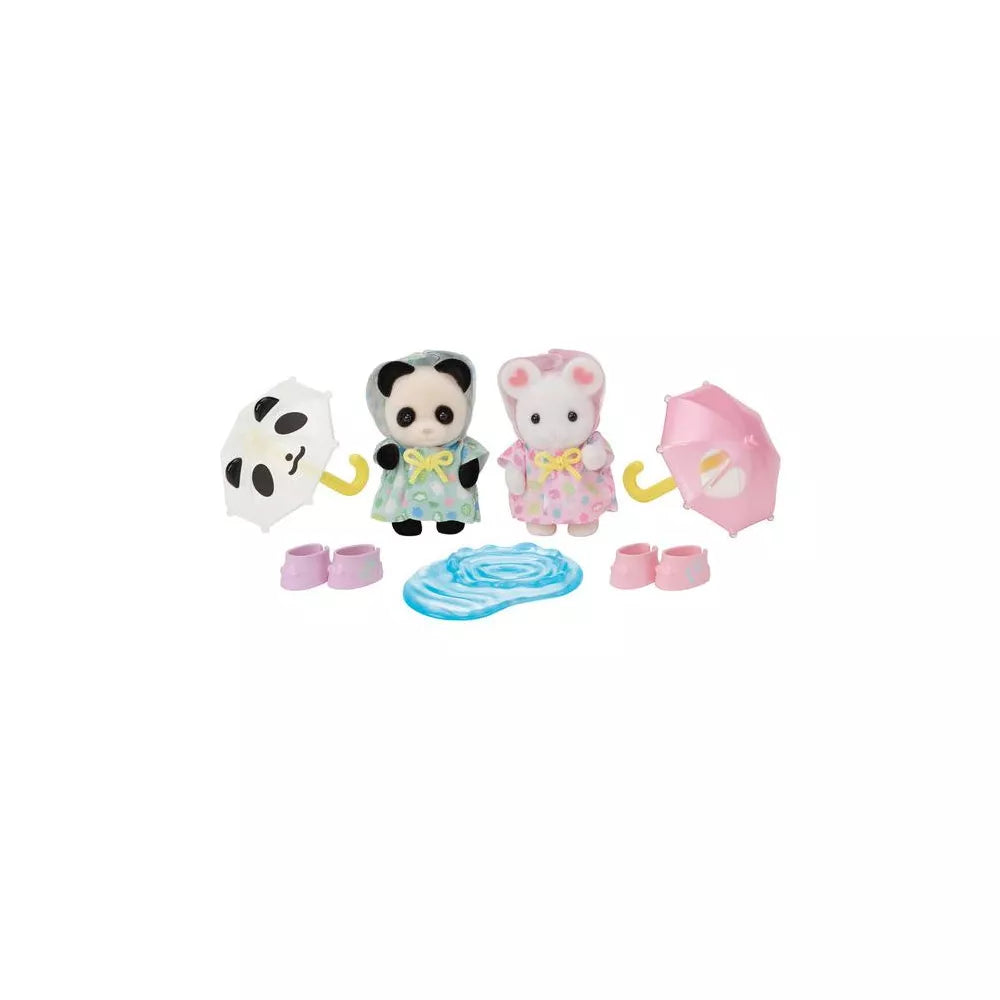 Calico Critters Nursery Friends Rainy Day Duo