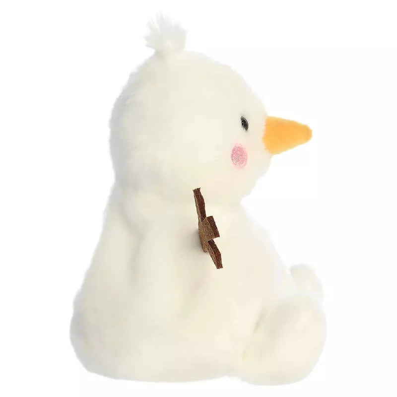 Aurora Mini Twig Snowman Palm Pals Festive Stuffed Animal White 5"
