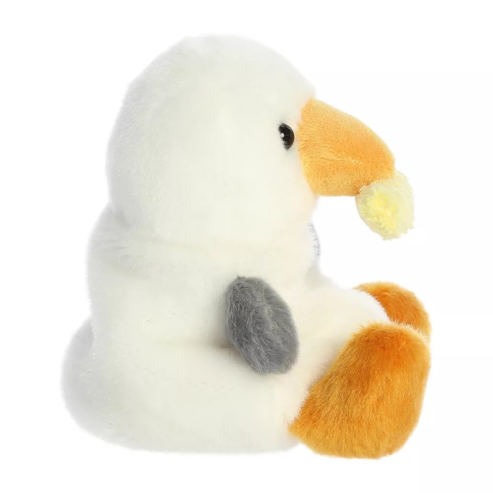 Aurora Mini Buoy Seagull With Fry Palm Pals Adorable Stuffed Animal White 4.5"