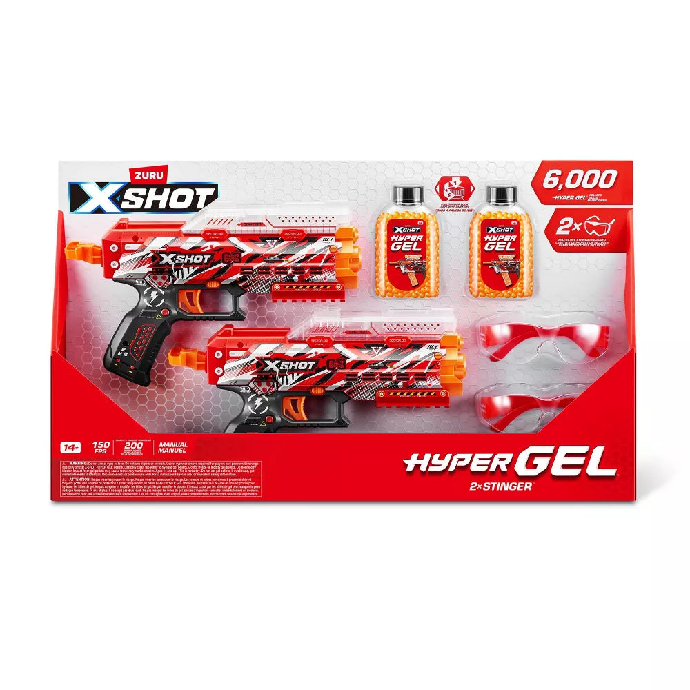 XSHOT Hyper Gel Mini Toy Gel Blaster 2-Pack