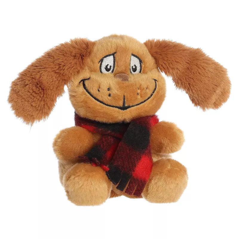 Aurora Mini Max With Scarf Palm Pals Dr. Seuss Festive Stuffed Animal Brown 4.5"