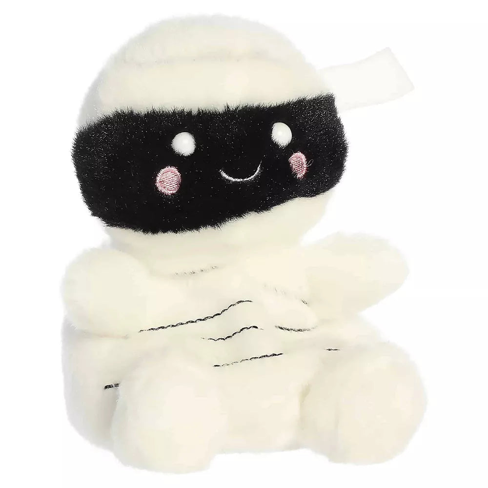 Wraphael Mummy Palm Pals Spooky Stuffed Animal White 4"