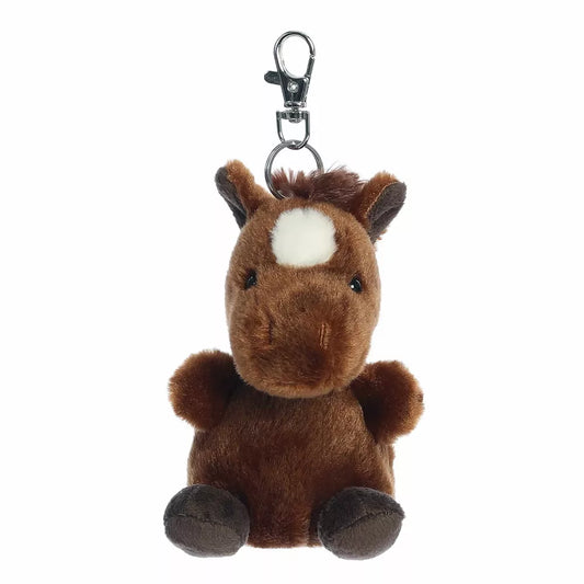 Truffle Brown Horse Palm Pals Adorable Clip-On