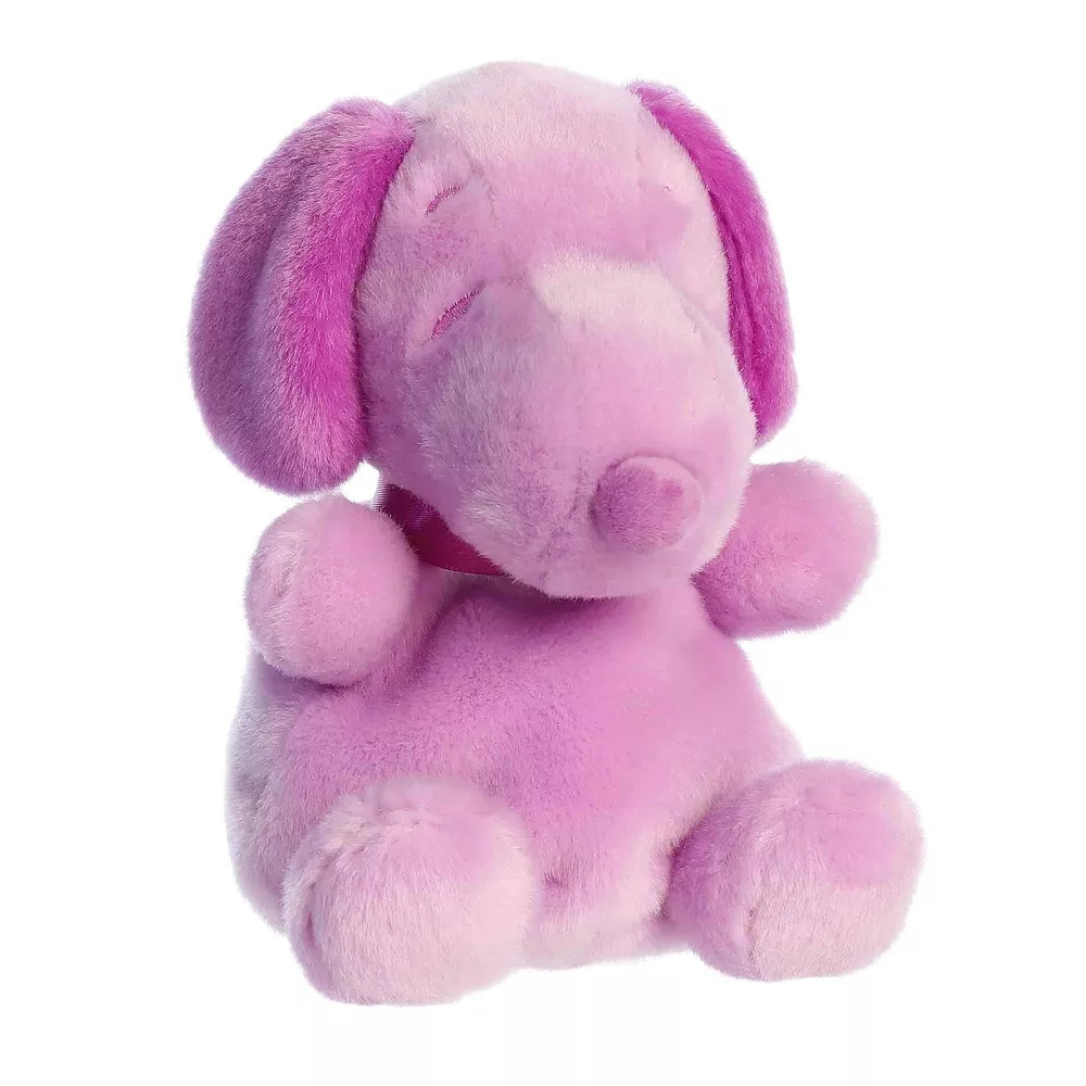 Aurora Mini Snoopy Color Collection Palm Pals Peanuts Adorable Stuffed Animal Purple 5"