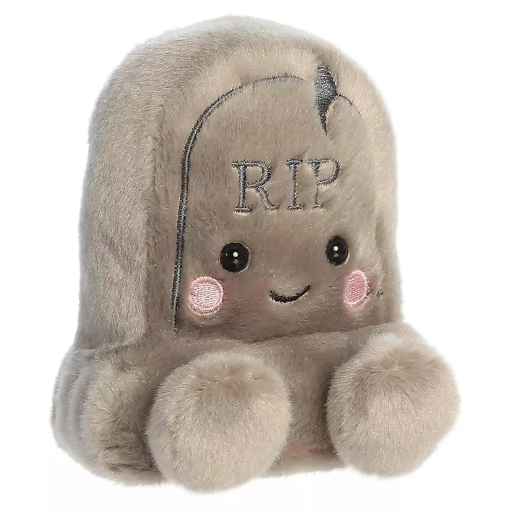 Thom Tombstone Palm Pals Spooky Stuffed Animal Gray 4"