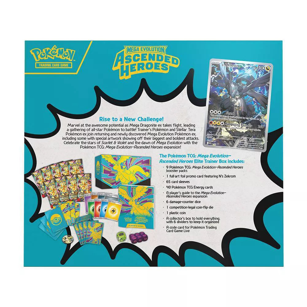 Pokémon Trading Card Game: Mega Evolution - Ascended Heroes Elite Trainer Box