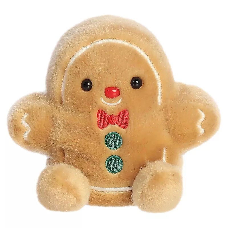 Aurora Mini Gio Gingerbread Man Palm Pals Festive Stuffed Animal Brown 5"