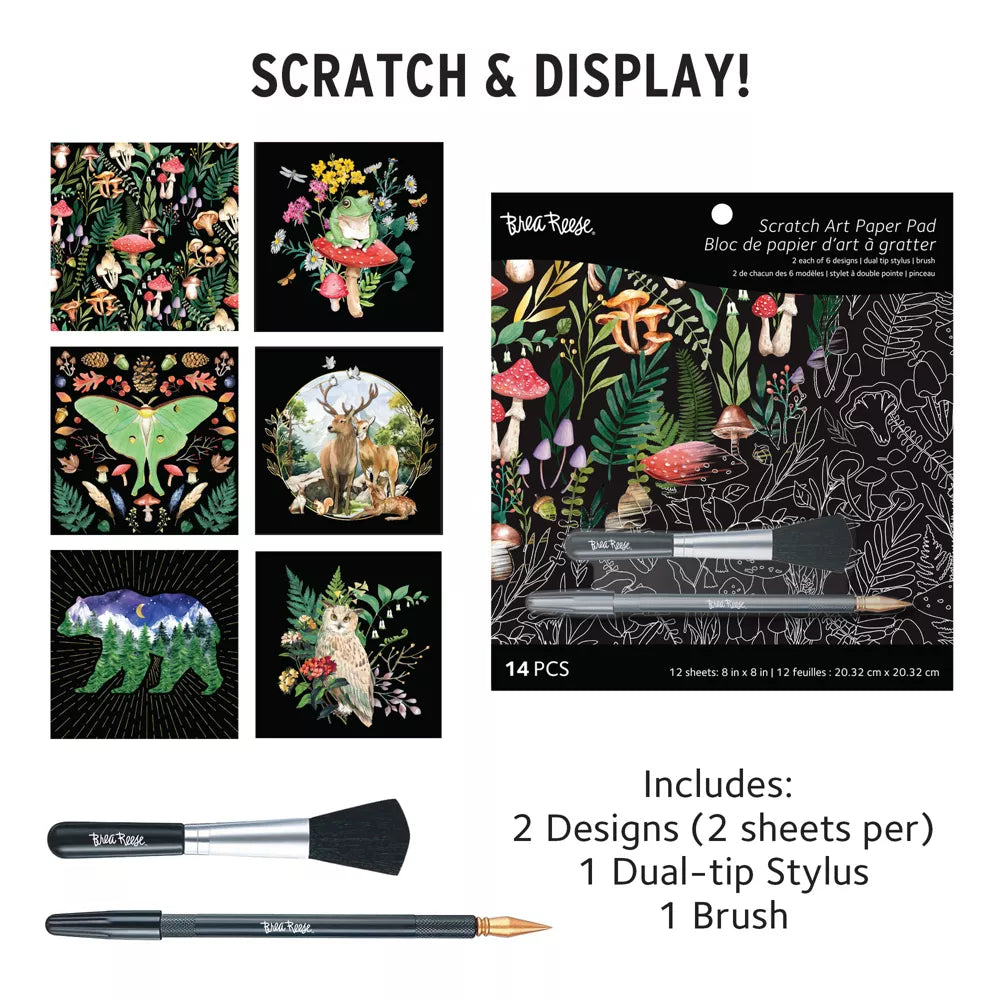 Brea Reese: Nature Scratch Art Paper Pad